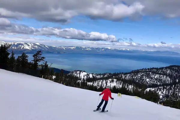 Skier, Lake Tahoe, California