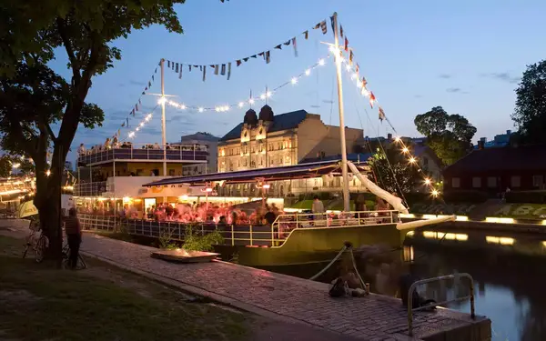 Floating Restaurant in Turku, Finland