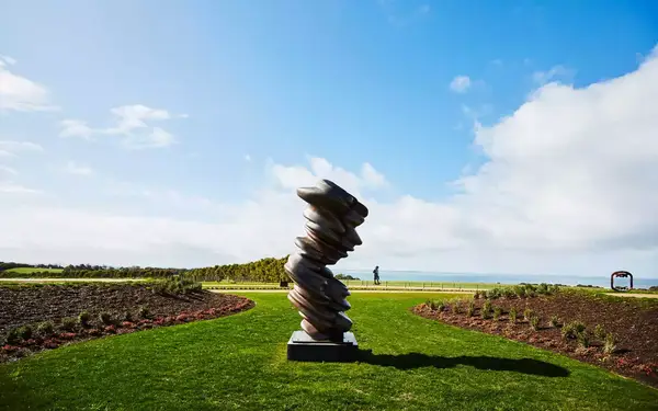 Tony Cragg sculpture at Pt Leo Estate, on Australia