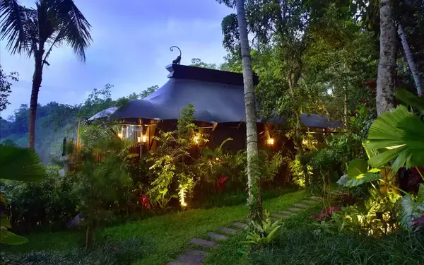 Luxury Tent at the Capella Ubud Hotel in Bali, Indonesia