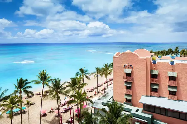 Aerial view of The Royal Hawaiian