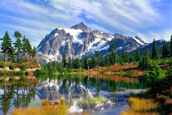 Scenic view of North Cascades National Park