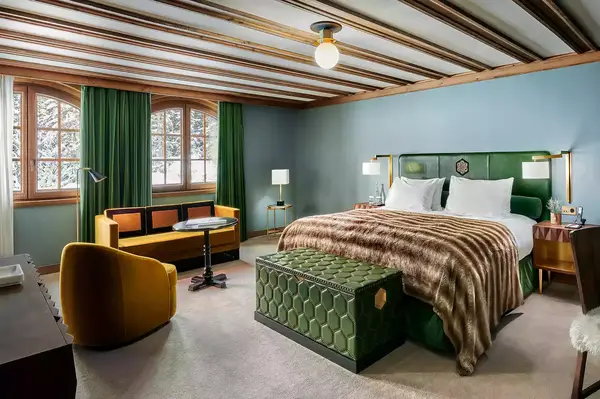 A hotel guest room in Courchevel
