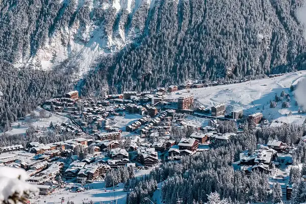Aerial of Courchevel