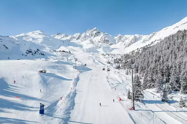 Ski slopes in Courchevel