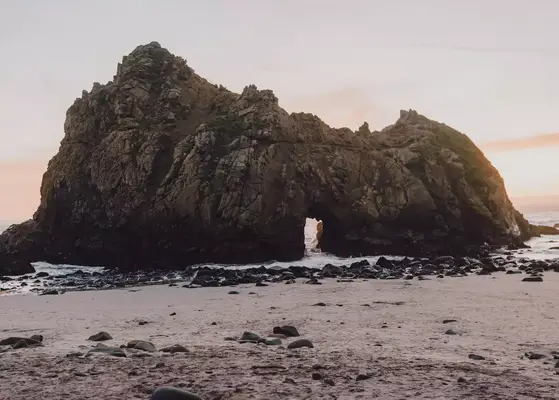 Pfeiffer beach in Big Sur