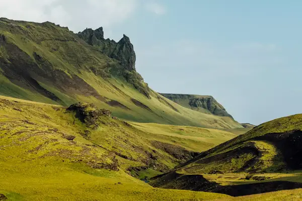 Green mountainous landscape