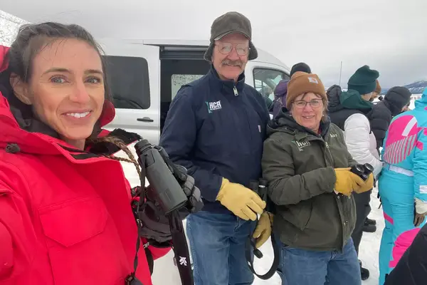 Daughter and parents at Dorothy