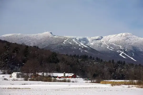 Stowe, Vermont in the winter