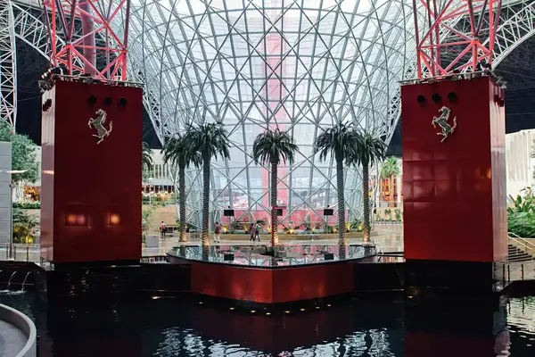 Ferrari World complex in Abu Dhabi, UAE