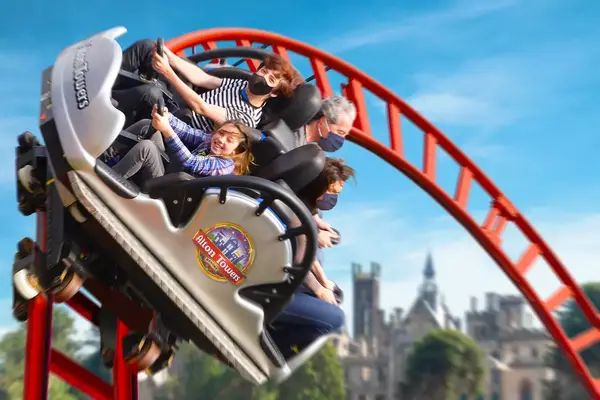 The Spinball coaster at Alton Towers Resort