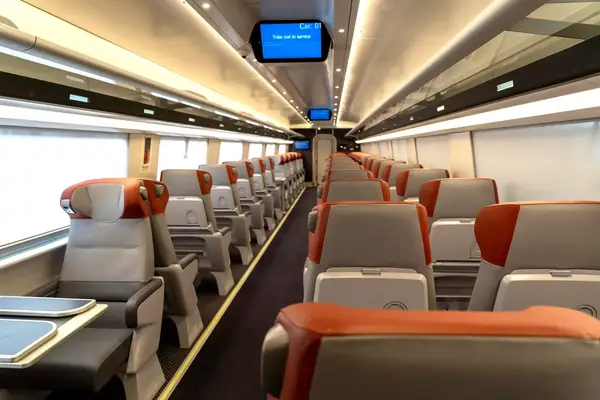 First class section on Amtrak