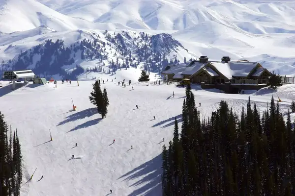 Skiers in Sun Valley