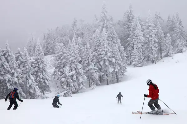Enjoying the winter in Mont-Tremblant.