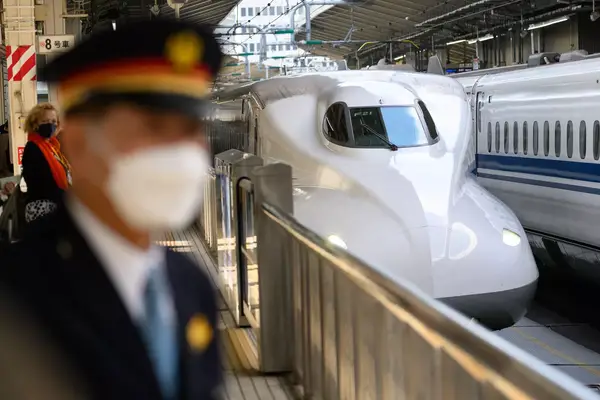 The Shinkansen express train