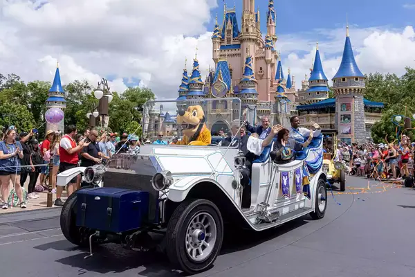 Pluto at the Special Olympics at Disney World