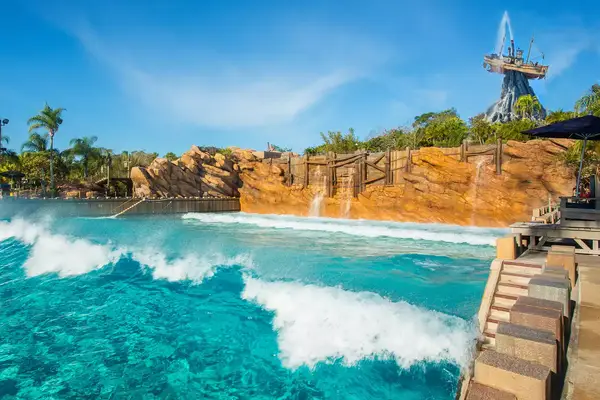 Surf pool at Typhoon Lagoon, at Disney World