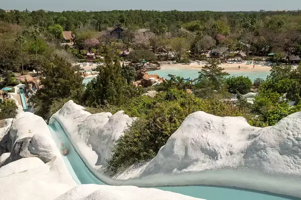 Water slide at Blizzard Beach at Disney World