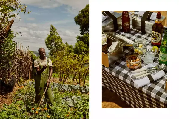 gardner and a picnic lunch at angama in kenya