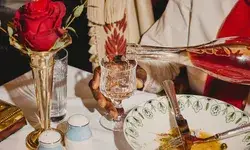 An empty dinner plate