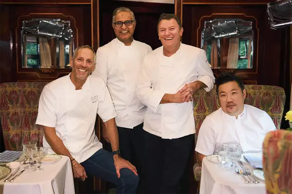 chefs on board the British Pullman