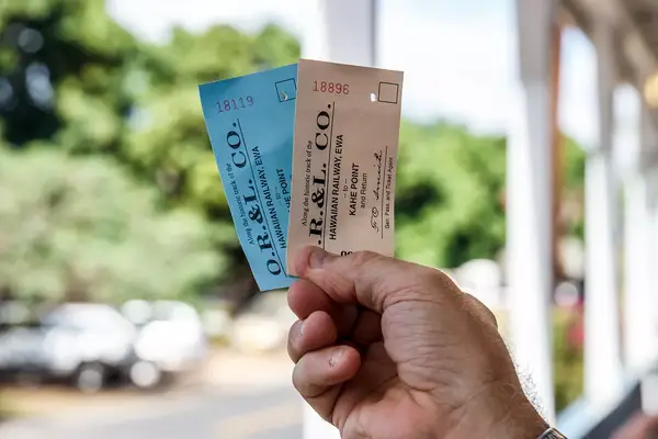 train tickets for The Hawaiian Railroad Society Train
