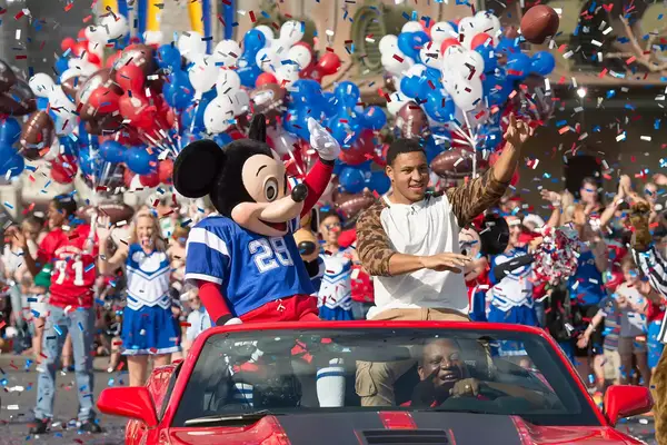 Super Bowl XLVII MVP Malcolm Smith of the Seattle Seahawks Parade at Disney World