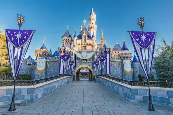 Exterior of Disneyland castle