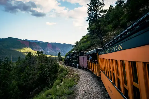 A train descending into the Animas Valley