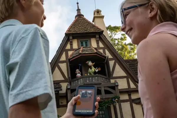 Kids doing the ducktails world showcase