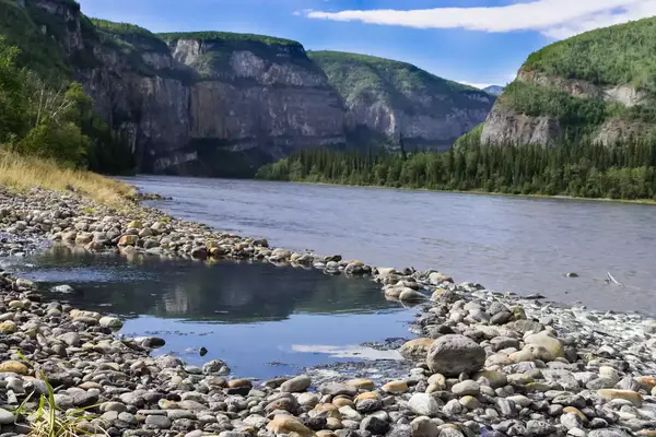 Kraus Hot Springs pool, South Nahanni river, Nahanni National Park Reserve, Northwest Territories,Canada