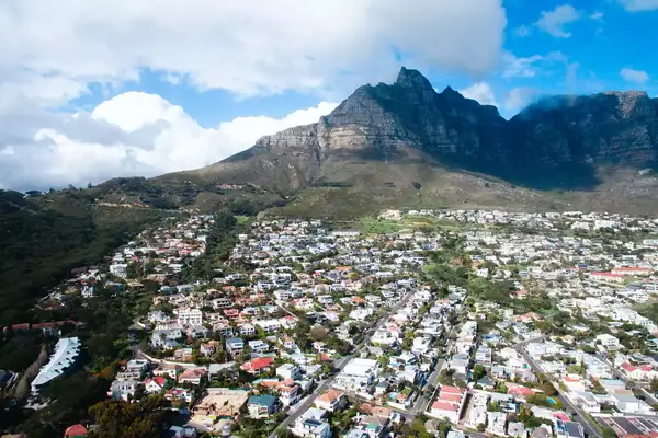 Aerial view of Cape Town