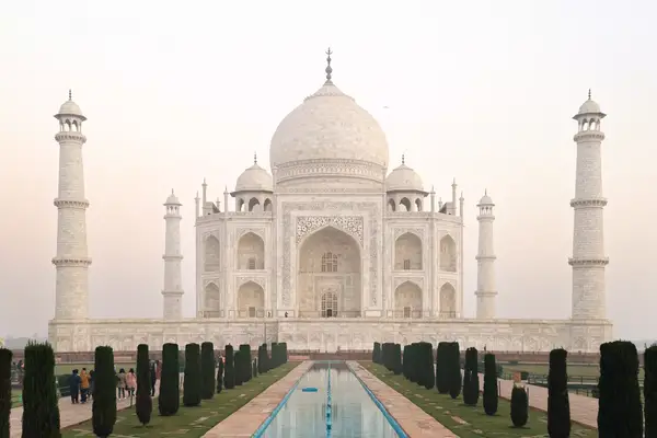 The Taj Mahal with its reflection in the water