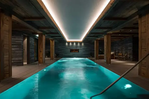 The indoor pool at The Arula Chalets in Lech, Austria