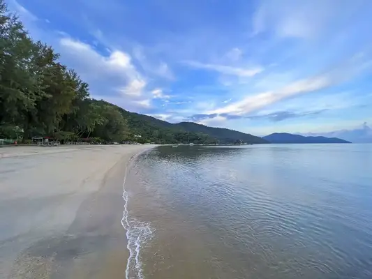 Morning view of beautiful beach at Batu Feringgi, Penang