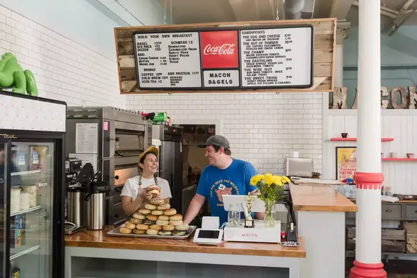 Counter at Macon Bagels