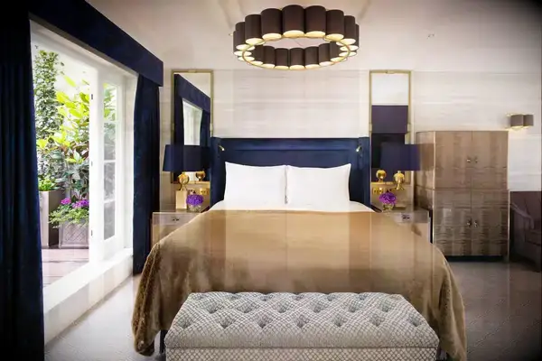 A guest room at the Flemings Mayfair hotel in London