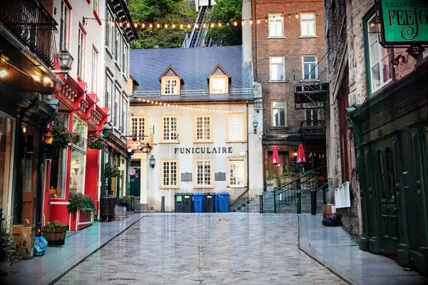 Street view in Quebec City
