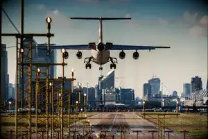 Runway at London City Airport