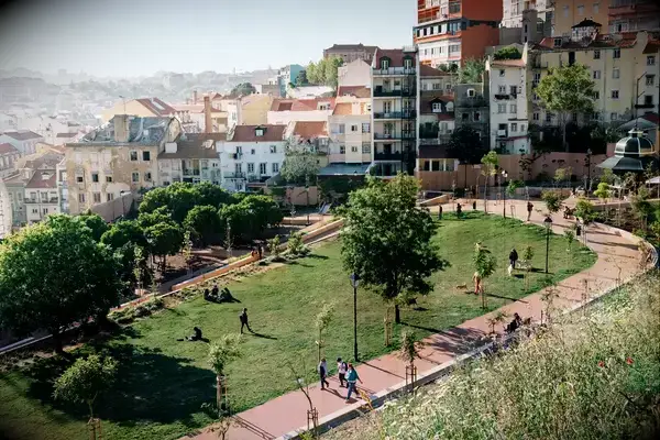 Cerca de Gracas park in Lisbon, Portugal