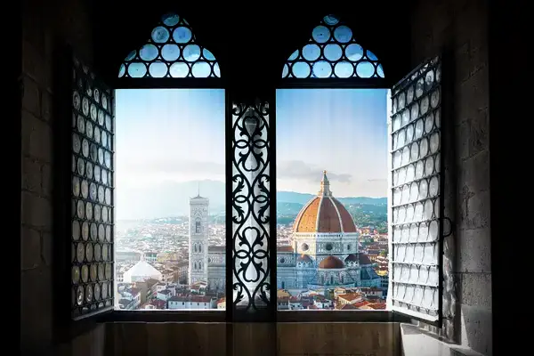 View of Florence, Italy from a window