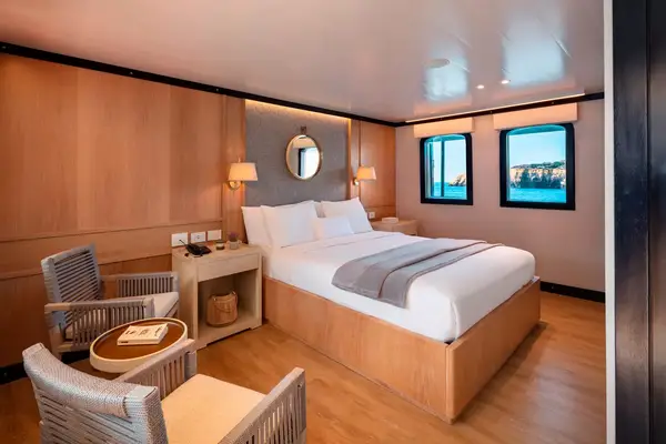 Quasar Expeditions ship interior.