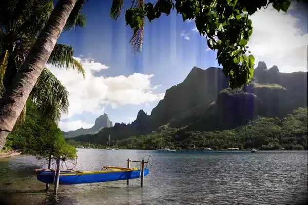 A canoe docked in Cook