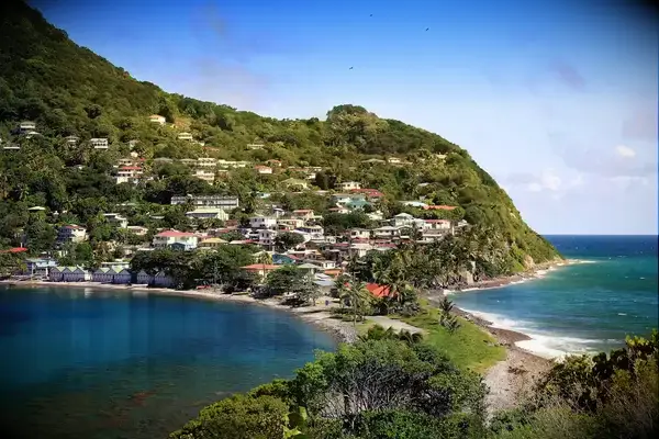 Fishing village in Dominica, Caribbean Islands Scotts Head