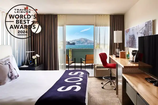 View from a guest room at Hotel Zephyr in San Francisco 