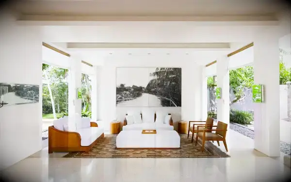 Lobby of the COMO Shambhala Estate, in Bali