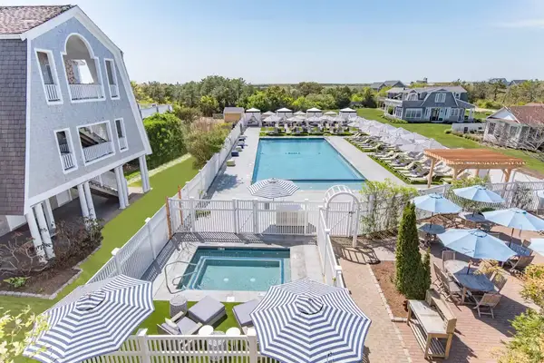 High view of the pool at the Winnetu Oceanside Resort
