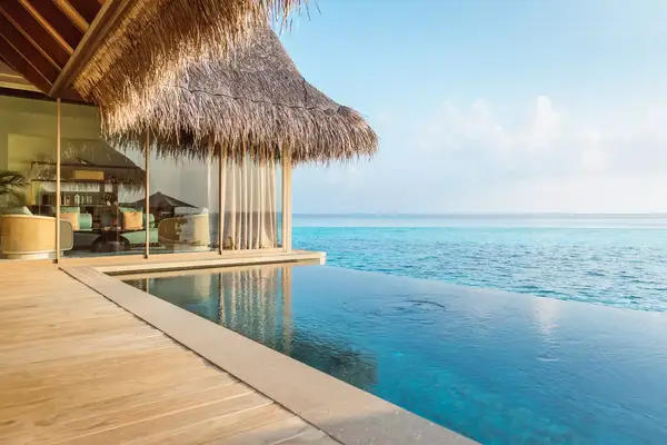 Villa pool terrace at the JOALI Maldives resort