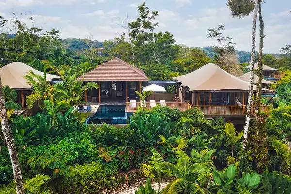 Tented guest camps at Nayara Tented Camp resort in Costa Rica
