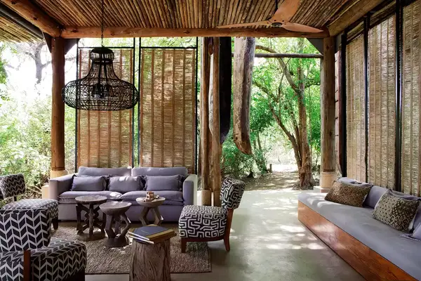 Lodge sitting area at the Matetsi Victoria Falls